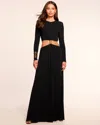 Ramy Brook Anny Long Sleeve Cutout Gown In Black