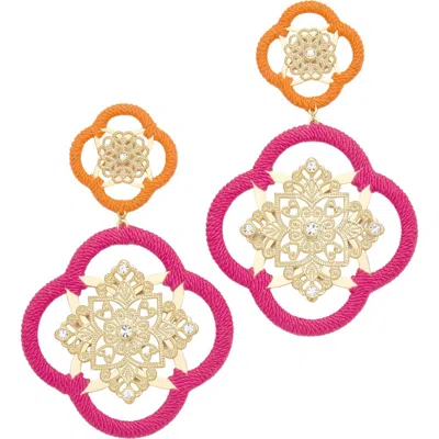 Ramy Brook Anya Medallion Drop Earrings In Multi