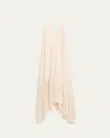 Ramy Brook Anya Metallic Zig-zag Maxi Dress In White/gold Zig Zag