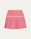 Ramy Brook Anya Tweed Mini Skirt In Pink Petunia Boucle