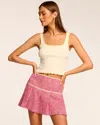 RAMY BROOK ANYA TWEED PLEATED MINI SKORT