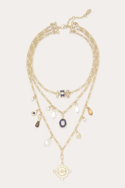 Ramy Brook Aria Layered Charm Necklace In Gold
