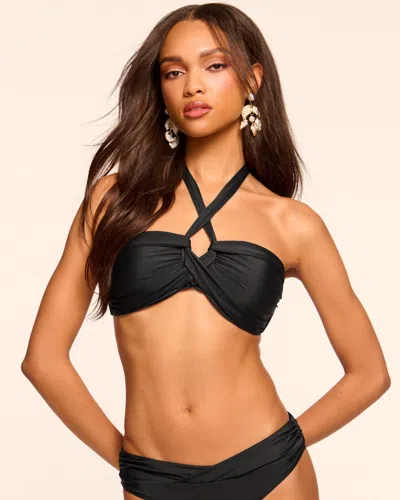 Ramy Brook Arielle Convertible Bandeau Bikini Top In Black