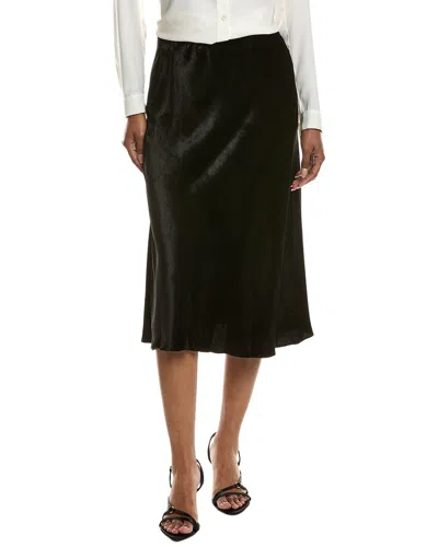 Ramy Brook Arrius Velvet Silk-blend Skirt In Black