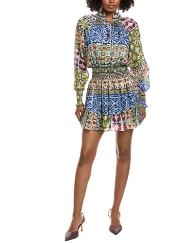 RAMY BROOK ASHALINA SILK-BLEND DRESS