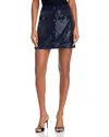 Ramy Brook Ashley Mini Skirt In Blue