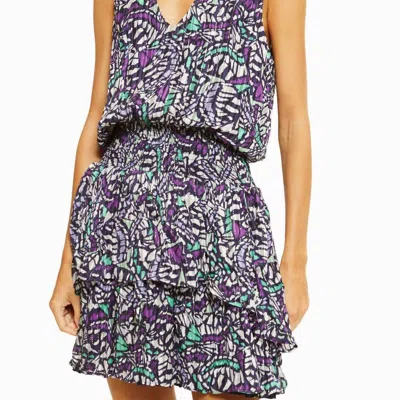 Ramy Brook Astrid Mini Dress In Spring Navy Print In Multi