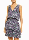 Ramy Brook Astrid Mini Dress In Spring Navy Print In Multi