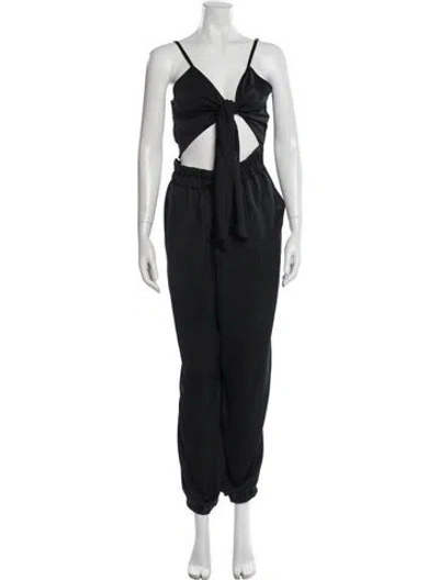 Pre-owned Ramy Brook Asymmetrical Jumpsuit In Black