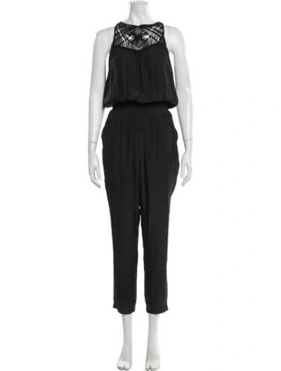 Pre-owned Ramy Brook Asymmetrical Jumpsuit In Black