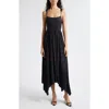 Ramy Brook August Smocked Midi Dress In Black