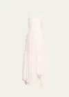 Ramy Brook August Pleated Handkerchief Dress In Ivory