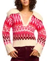 Ramy Brook Augustus Sweater In Magenta Co