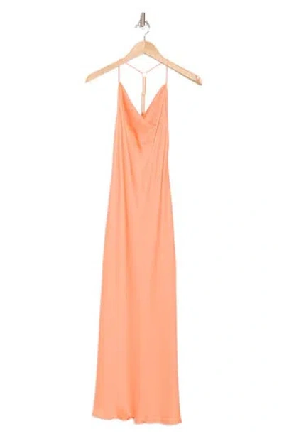 Ramy Brook Averi Halter Dress In Tropic Orange