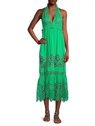 Ramy Brook Aviana Lace Dress In Palm Green