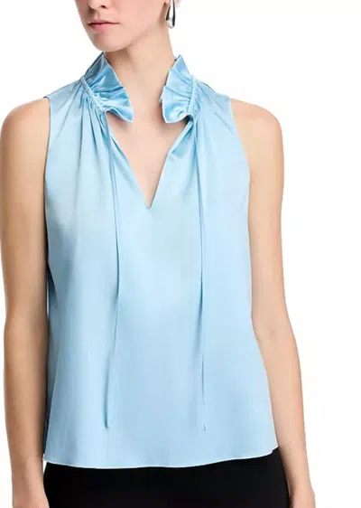 Ramy Brook Ayana Blouse In Dream Blue In Multi