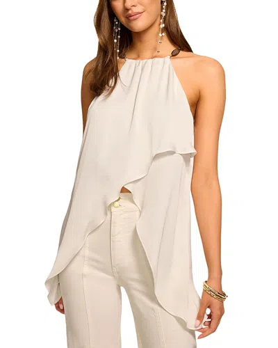 Ramy Brook Ayla High Neck Tank Top In White