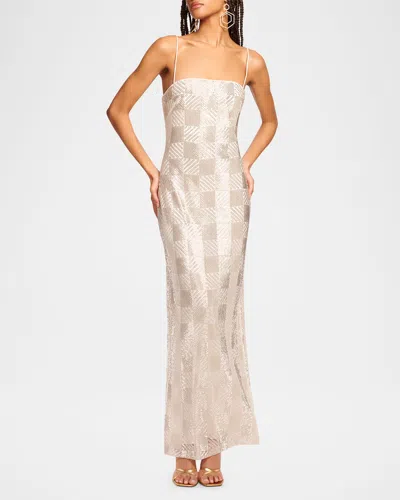 Ramy Brook Verlo Gown In Silver Bead