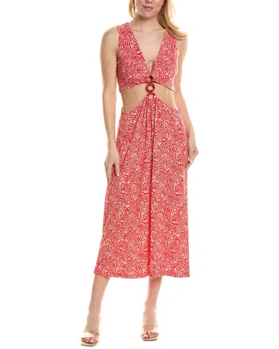 Ramy Brook Beck Midi Dress In Red