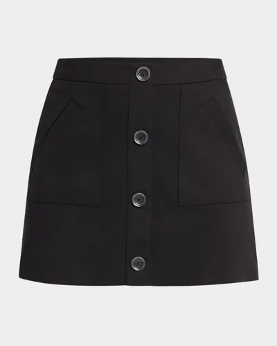 RAMY BROOK BEHATI BUTTON-FRONT MINI SKIRT