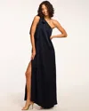 Shop Ramy Brook Benita One-shoulder Gown In Navy