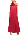 Ramy Brook Benita One-shoulder Gown In Ruby