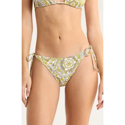 Ramy Brook Benni Print Side Tie Bikini Bottoms In Multi