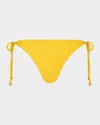Ramy Brook Benni Tie-side Bikini Bottoms In Yellow