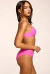 Ramy Brook Bethany Embellished Bikini Bottom In Pink