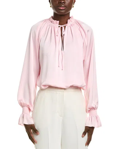 Ramy Brook Bethany Satin Top In Pink