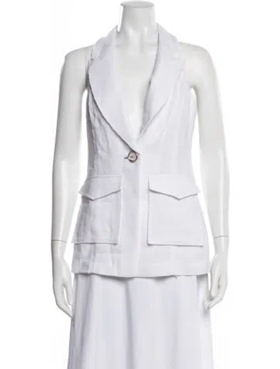 Pre-owned Ramy Brook Blazer W/ Tags In White