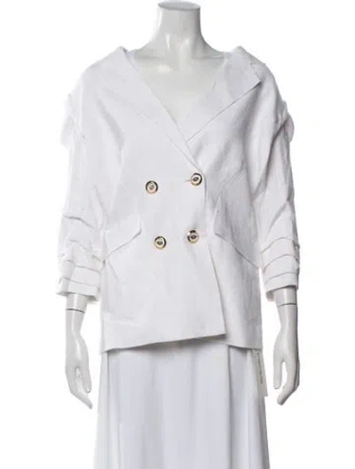 Pre-owned Ramy Brook Blazer W/ Tags In White