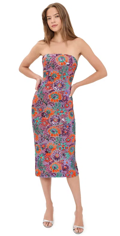 Ramy Brook Bonnie Sequin Strapless Sheath Dress In Multi