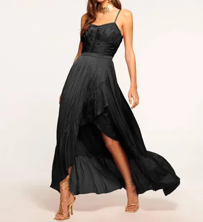 Ramy Brook Braelyn Ruched Maxi Dress In Black