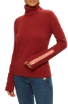 Ramy Brook Brianna Metallic Turtleneck Sweater