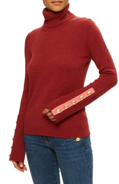 Ramy Brook Brianna Metallic Turtleneck Sweater