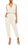 Ramy Brook Bristol Sleeveless Jumpsuit In Jute In Gold