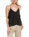 Ramy Brook Brittany Ruffle Tank Top In Black