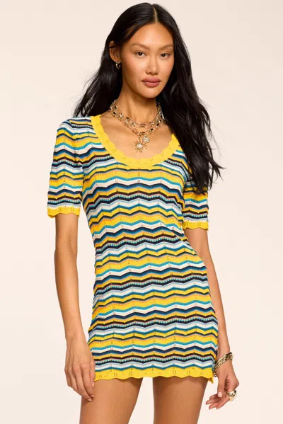 Ramy Brook Caitlin Printed Knit Mini Dress In Multi