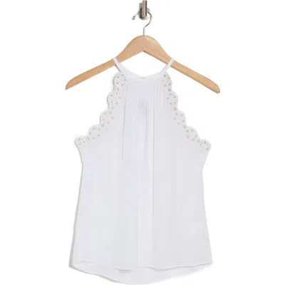 Ramy Brook Calla Eyelet Tank In White