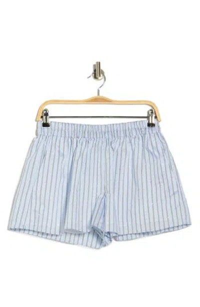 Ramy Brook Callie Embellished Stripe Shorts In Blue