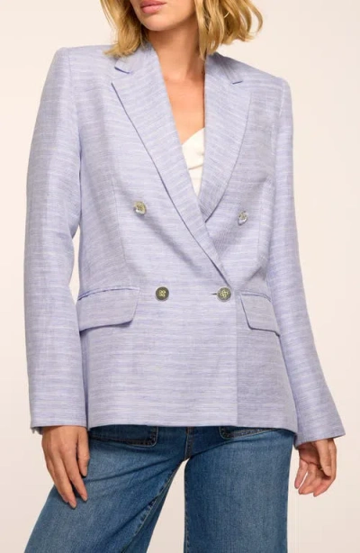 Ramy Brook Callie Linen Blend Jacket In Purple