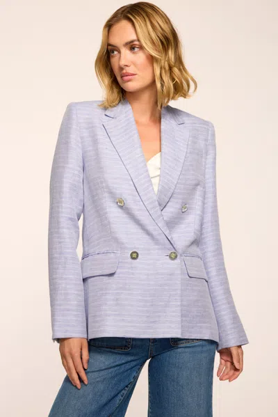 Ramy Brook Callie Textured Linen Blazer In Multi