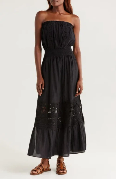 RAMY BROOK RAMY BROOK CAMBRIDGE LACE INSET STRAPLESS DRESS