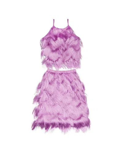 Ramy Brook Cami Top & Mini Skirt In Purple