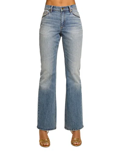 Ramy Brook Carla High Rise Wide Leg Jeans In Vintage Medium Wash In Blue