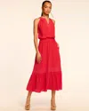 Ramy Brook Carmen Tiered Sleeveless Midi Dress