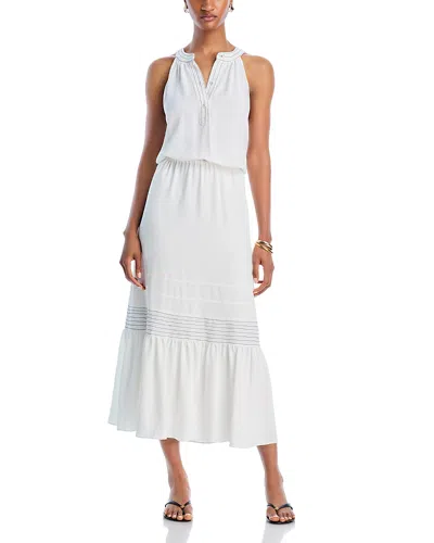 Ramy Brook Carmen Tiered Sleeveless Midi Dress In Ivory