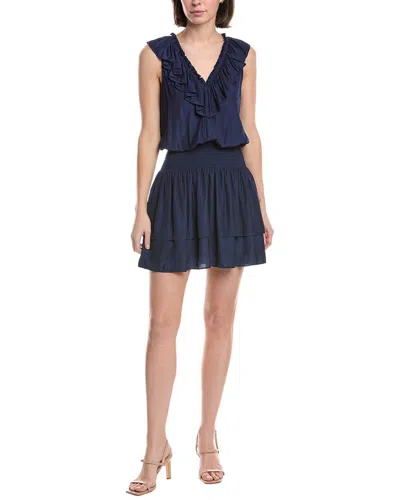 Ramy Brook Carson Mini Dress In Blue
