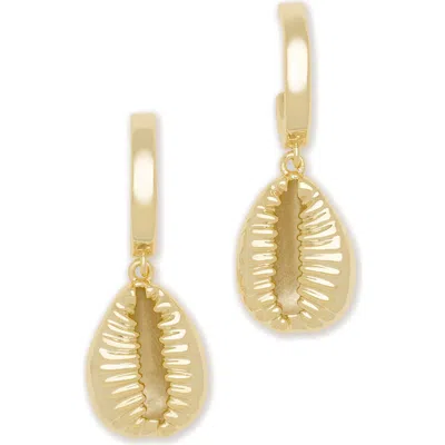 Ramy Brook Casie Shell Drop Earrings In Gold